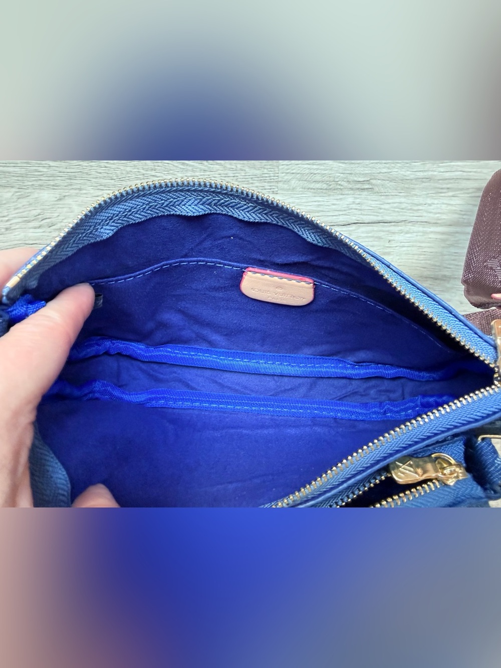 FULL SET NEW Louis Vuitton Denim Monogram Multi Pochettes Handbag w Coin Purse - Picture 12 of 15